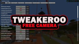 Minecraft Tweakeroo Tutorial  Free Camera  Spectator mode like flying with your survival account [upl. by Sedda]