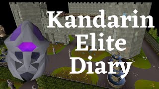 Kandarin Elite Diary Guide Done Easy [upl. by Oika]