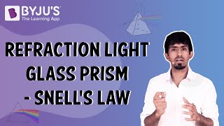 Refraction Light Glass Prism  Snells law [upl. by Muna22]