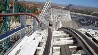 Colossus front seat onride HD POV Six Flags Magic Mountain [upl. by Ardnnek735]