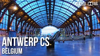 Antwerp Central Railway Station  🇧🇪 Belgium 4K HDR Walking Tour [upl. by Ahsiken]