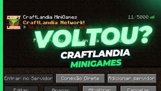 CRAFTLANDIA MINIGAMES VAI VOLTAR [upl. by Ijan]