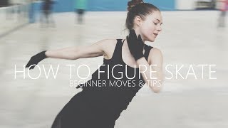 How To Figure Skate ❤ Beginner Moves amp Tips [upl. by Klarrisa]