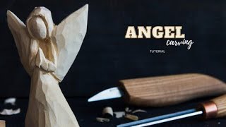 Woodcarving Angel Tutorial [upl. by Arvid]