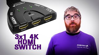 TECH TALK 3x1 4K HDMI Switch [upl. by Lawler]