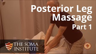 General Posterior Leg Protocol Beginning Massage Techniques Part 1 [upl. by Airamat724]