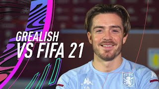 Does Jack Grealish mind being called a diver  Jack Grealish vs FIFA 21 [upl. by Isbella]