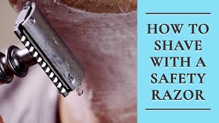 How to Shave with a Safety Razor  DoubleEdged Razor Shaving [upl. by Sinclair499]