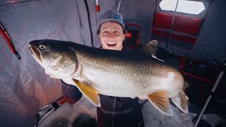 How to Ice Fish for Lake Trout with Bait RodsReelsLineRigging [upl. by Astrea]