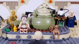 2012 LEGO Jabbas Palace and Rancor Pit Review  Custom Palace [upl. by Klos678]