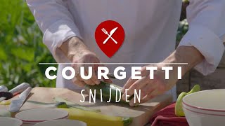 Courgetti snijden 2 manieren [upl. by Ariaic]