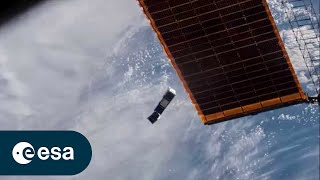 ESA CubeSats deployed from the ISS [upl. by Kirimia20]