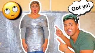 100 LAYERS OF DUCT TAPE CHALLENGE PAINFUL [upl. by Dublin]