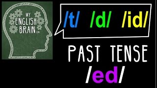 Past Tense ed Pronunciation My English Brain [upl. by Malonis]