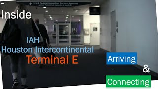 Houston Intercontinental Airport IAH  Walking Through International Arrivals and Connecting [upl. by Stochmal]