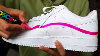 My First Custom AIR FORCE 1 SATISFYING [upl. by Namolos818]