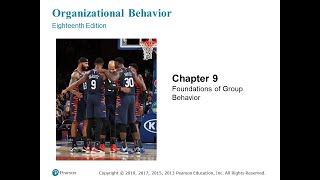 Organizational Behavior Robbins and Judge Chapter 09 [upl. by Ailic172]