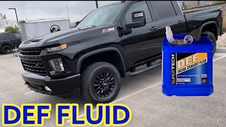 2022 Silverado 3500hd Duramax DEF Fluid [upl. by Lowery397]