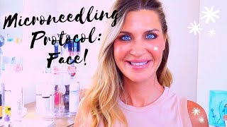 MicroneedlingCIT at HOME Facial protocol 2019  Demo  Tips [upl. by Refennej]