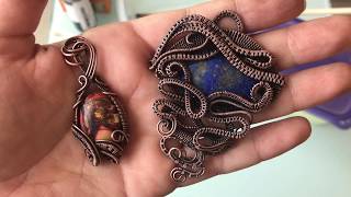 How to patina copper jewelry  tutorial 2 [upl. by Ardnu]