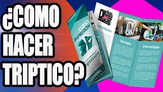 Como hacer un triptico con Publisher [upl. by Etteniuq]