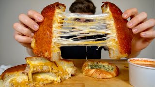 Eating the BEST GRILLED CHEESE Mukbang  some Pastries [upl. by Aikaj]