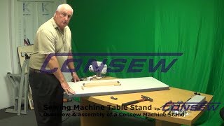 Consew Sewing Machine Table Assembly Demonstration [upl. by Broderic]