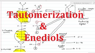 7 Reactions of Monosaccharides Part1  Tautomerization  Enediols [upl. by Kosak]