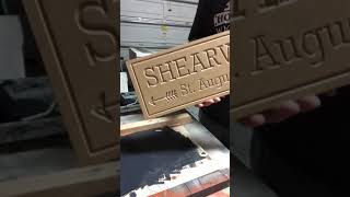 Easiest way to paint V Carved wood signs [upl. by Alyworth]