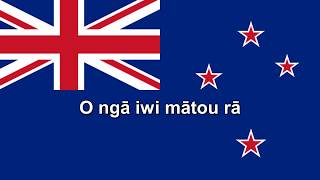 National Anthems New Zealand Aotearoa  Short version  Lyrics  Translation [upl. by Pascha907]