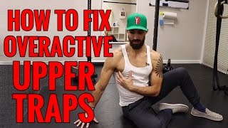 Fix OVERACTIVE UPPER TRAPS  SHOULDER BLADE DEPRESSION Exercises [upl. by Nedearb]