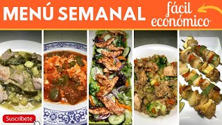 Menú semanal FÁCIL Y NUTRITIVO  Cocina de Addy [upl. by Dorwin609]