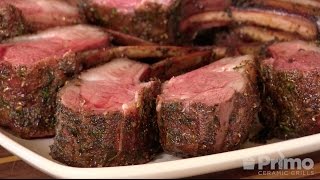 Primo Slow Roasted Rack of Lamb Recipe [upl. by Suirrad717]