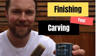 How To Finish Your Carving  WOOD CARVING BASICS [upl. by Linad]