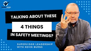 Are You Talking About These 4 Things in Safety Meetings [upl. by Adok]