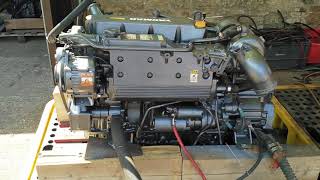 Yanmar 4LHTE 110hp Marine Diesel Engine [upl. by Inanaup]