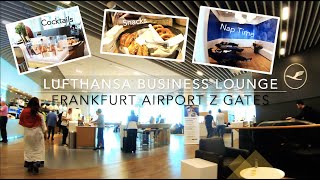 ► LOUNGE Report  Lufthansa Business Lounge  ✈ Frankfurt FRA Z Gates  2020 [upl. by Odlonra1]