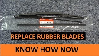 How to Replace Wiper Blade Refills  Inserts [upl. by Maureene]