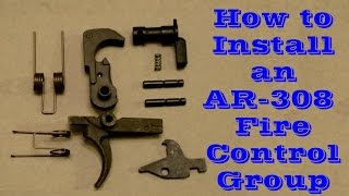 How to Install the Fire Control Group on an AR308 [upl. by Hsoj788]