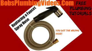 How To Repair or Replace A Faucet Spray Hose [upl. by Stephenson]