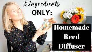 Homemade Reed Diffuser  3 Ingredients Only [upl. by Knut]