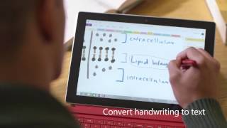 Microsoft  Converting handwriting to text with Surface [upl. by Chaim]