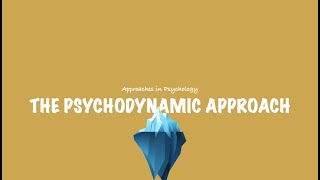 ALevel Psychology AQA The Psychodynamic Approach [upl. by Clayborne]