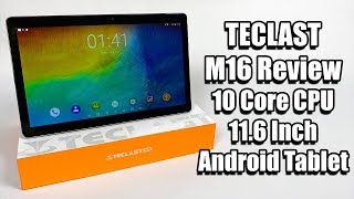 TECLAST M16 Android Tablet Review  Deca Core MAX Pad [upl. by Bianca558]