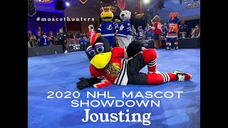 2020 NHL All Star Mascot Showdown Jousting [upl. by Srini117]