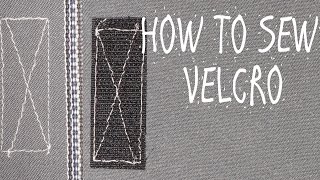 HOW TO SEW VELCRO [upl. by Arahat]