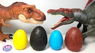 Hatch new Dinosaur Toys Eggs with Jurassic World Dinosaur Fun Video [upl. by Feinstein]