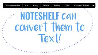 Convert Handwriting to Text  Noteshelf App  Digital Notetaking made simpler  iOS and Android [upl. by Brouwer]