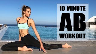 10 Minute Ab Workout  Model Workouts amp Abdominals  Sanne Vloet [upl. by Onaicram]