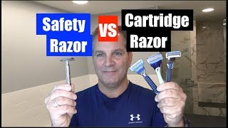 Safety vs Cartridge RazorWhich is BetterGeof [upl. by Seltzer]